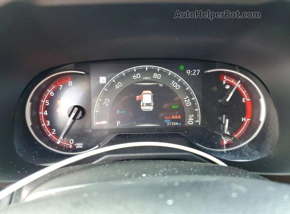 2T3A1RFV5PC350272 2023 TOYOTA RAV4 Gray Instrument cluster view