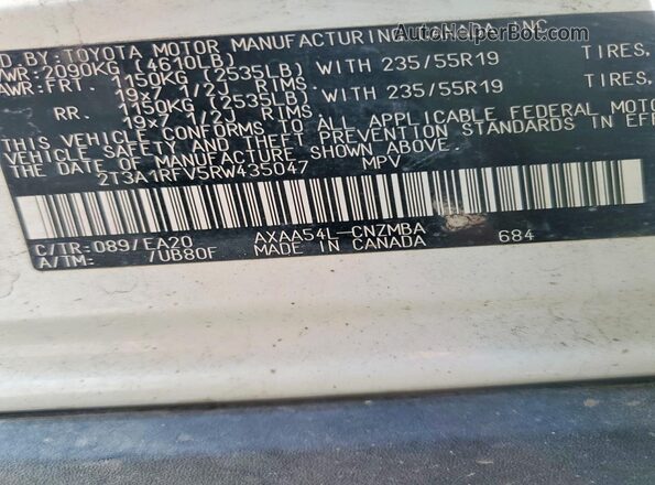 2T3A1RFV5RW435047 2024 TOYOTA RAV4 White ძრავის განყოფილების ხედი