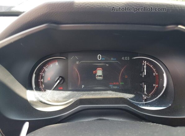 2T3A1RFV5SW510836 2025 TOYOTA RAV4 Blue Instrument cluster view