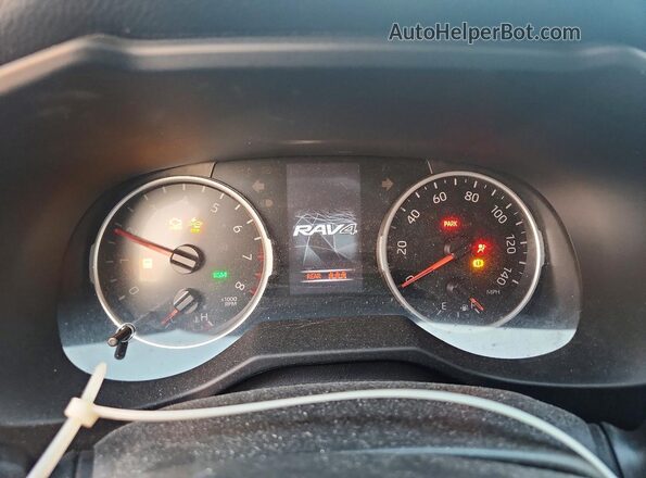 2T3A1RFV6MC192438 2021 TOYOTA RAV4 Gray ხელსაწყოთა პანელის ხედი