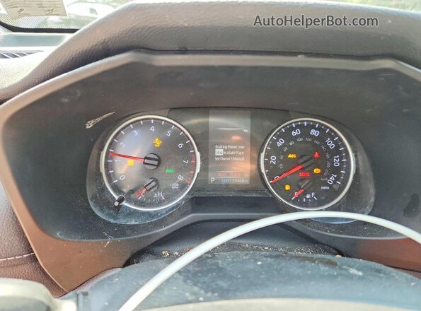 2T3A1RFV7MC256194 2021 TOYOTA RAV4 Silver Instrument cluster view
