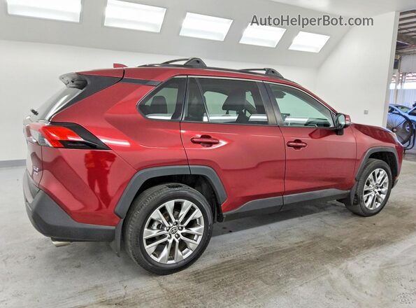 2T3A1RFV7NW293388 2022 TOYOTA RAV4 Burgundy Rear right