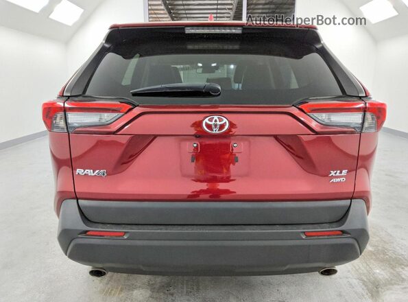 2T3A1RFV7NW293388 2022 TOYOTA RAV4 Burgundy Rear view
