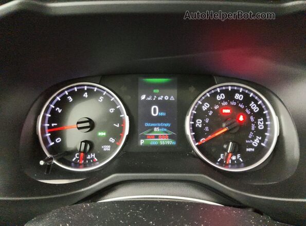 2T3A1RFV7NW293388 2022 TOYOTA RAV4 Burgundy Instrument cluster view