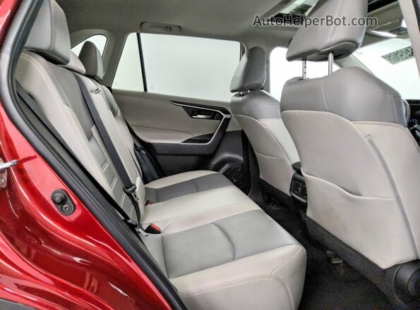 2T3A1RFV7NW293388 2022 TOYOTA RAV4 Burgundy Rear interior view