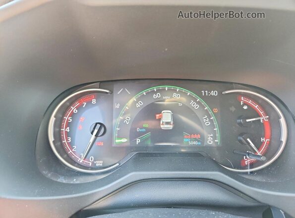 2T3A1RFV7SW625339 2025 TOYOTA RAV4 Black Вид щитка приладів