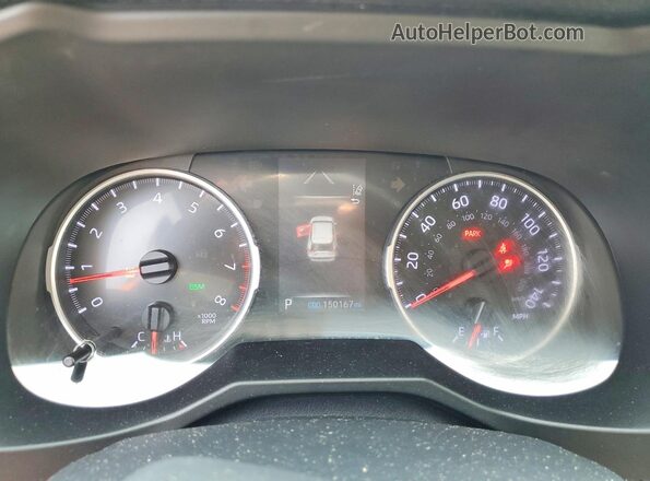 2T3A1RFV8KW064536 2019 TOYOTA RAV4 White Вид щитка приладів