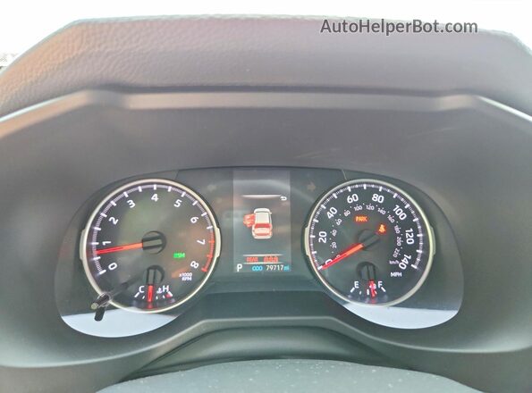 2T3A1RFV8LW118208 2020 TOYOTA RAV4 Blue Вид щитка приладів