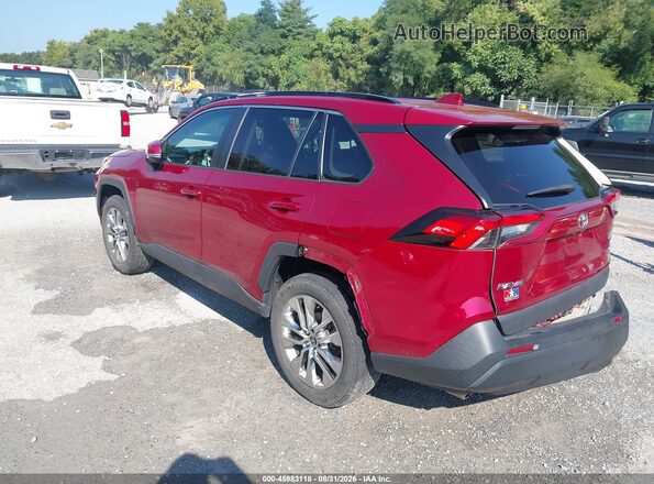 2T3A1RFV9MW247415 2021 TOYOTA RAV4 Burgundy უკანა მარცხენა