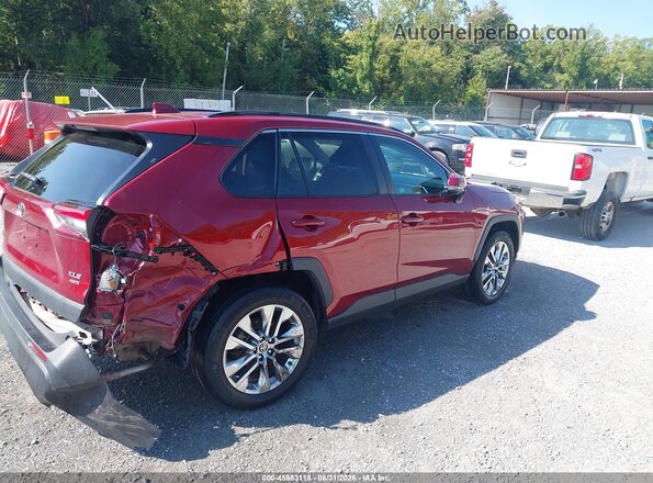 2T3A1RFV9MW247415 2021 TOYOTA RAV4 Burgundy უკანა მარჯვენა