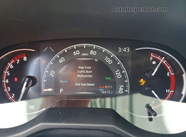 2T3A1RFV9SW529812 2025 TOYOTA RAV4 White Սարքավորումների վահանակի տեսք