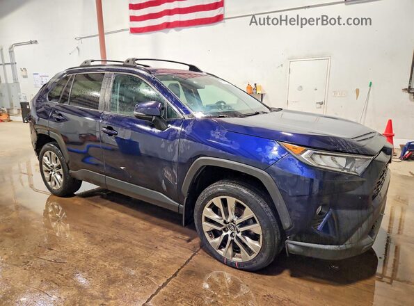 2T3A1RFVXKC031636 2019 TOYOTA RAV4 Blue Передня права чверть