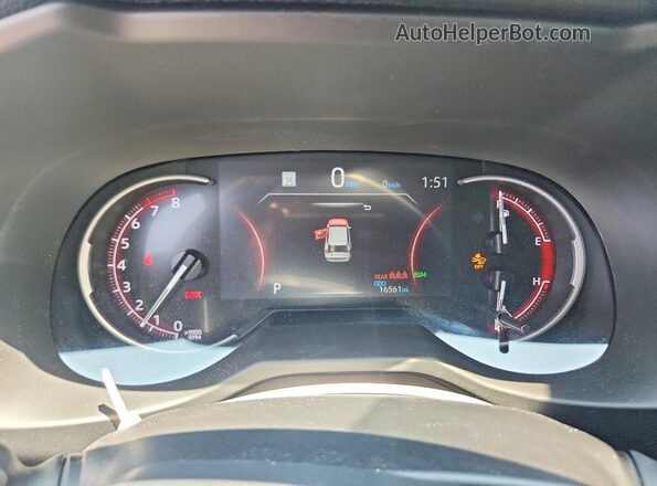 2T3A1RFVXSC504936 2025 TOYOTA RAV4 Black Instrument cluster view