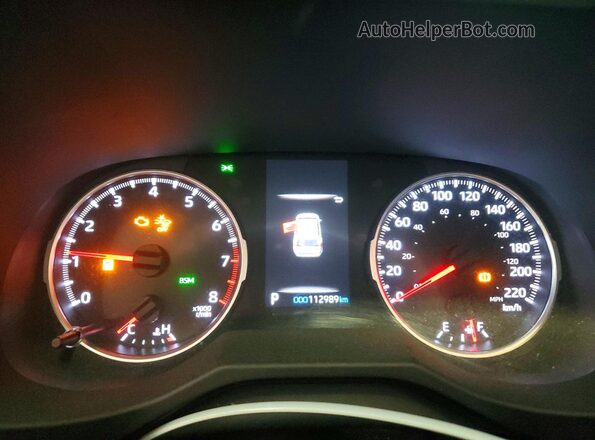2T3B1RFV6LW127378 2020 TOYOTA RAV4 Gray Instrument cluster view