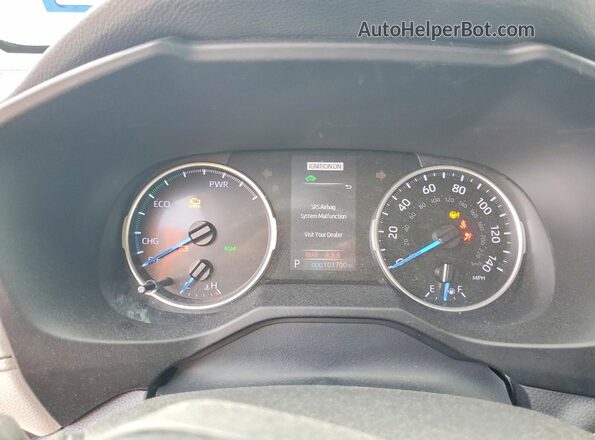 2T3B6RFV3MW020386 2021 TOYOTA RAV4 Silver Instrument cluster view