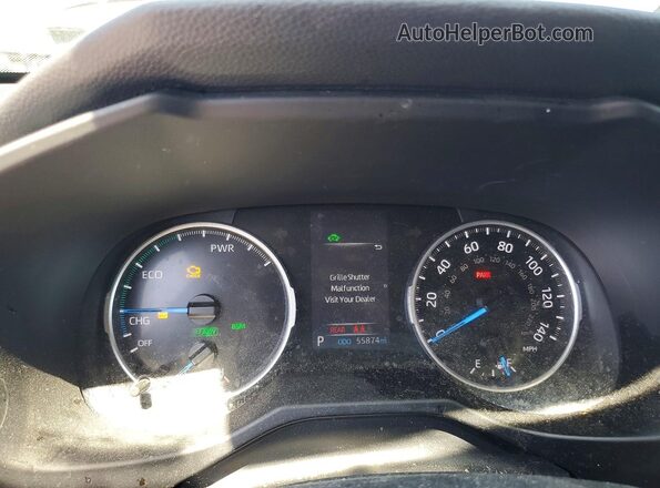 2T3B6RFV8MW028838 2021 TOYOTA RAV4 Blue Vista del cuadro de instrumentos