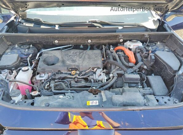 2T3B6RFV8MW028838 2021 TOYOTA RAV4 Blue Vista del compartimento del motor