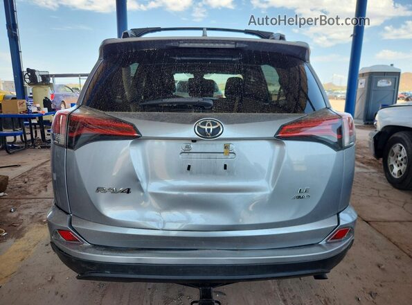 2T3BFREV0HW685883 2017 TOYOTA RAV4 Silver Вид ззаду