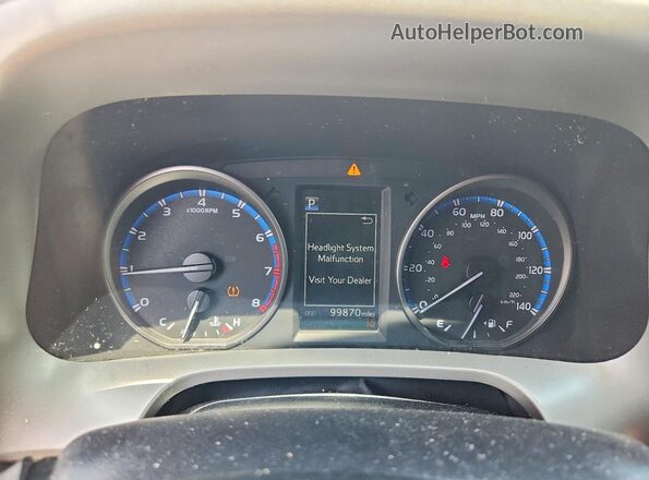 2T3BFREV0JW748941 2018 TOYOTA RAV4 White Instrument cluster view
