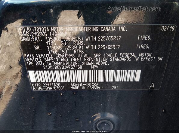 2T3BFREV0JW757168 2018 TOYOTA RAV4 Blue Engine compartment view