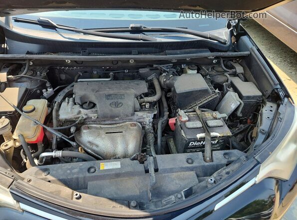 2T3BFREV1HW654528 2017 TOYOTA RAV4 Black Vista del compartimento del motor