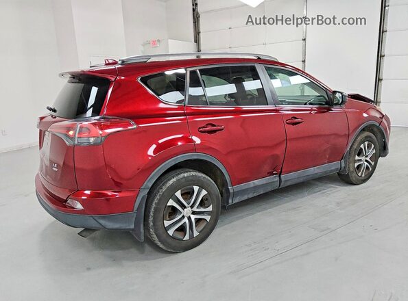2T3BFREV1JW743988 2018 TOYOTA RAV4 Burgundy Rear right