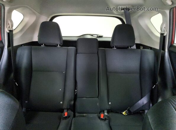 2T3BFREV1JW743988 2018 TOYOTA RAV4 Burgundy Rear seats view