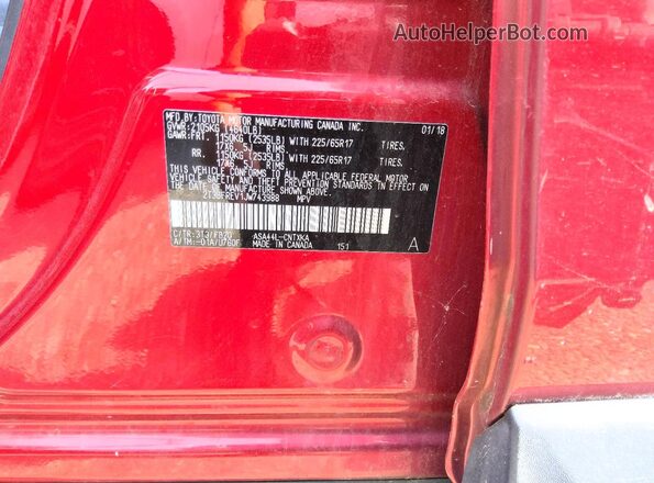 2T3BFREV1JW743988 2018 TOYOTA RAV4 Burgundy 360 interior view