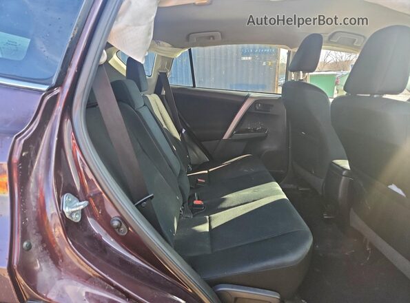 2T3BFREV3JW711818 2018 TOYOTA RAV4 Maroon Rear interior view