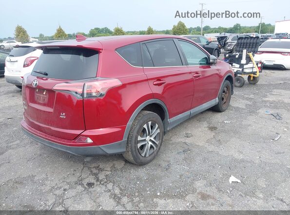 2T3BFREV4JW810566 2018 TOYOTA RAV4 Красный Задняя правая четверть