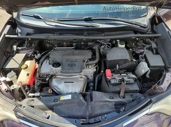 2T3BFREV6HW614624 2017 TOYOTA RAV4 Purple Vista del compartimento del motor