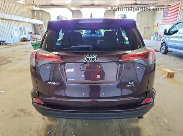 2T3BFREV6HW659255 2017 TOYOTA RAV4 Burgundy Vista trasera