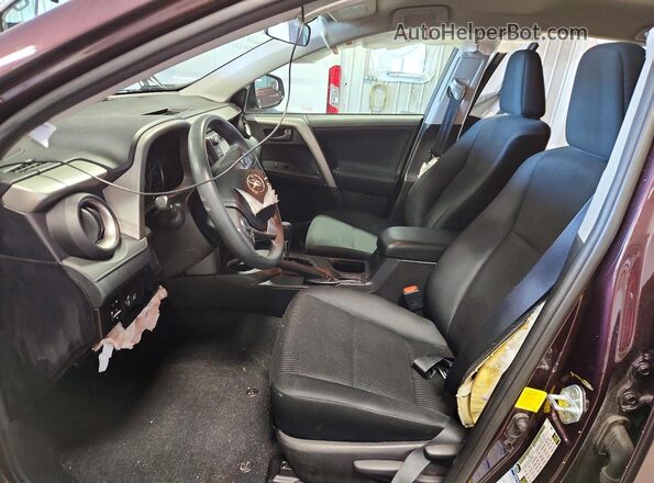 2T3BFREV6HW659255 2017 TOYOTA RAV4 Бордовый Вид салона спереди