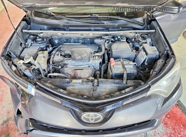 2T3BFREV6JW776565 2018 TOYOTA RAV4 Gray Vista del compartimento del motor