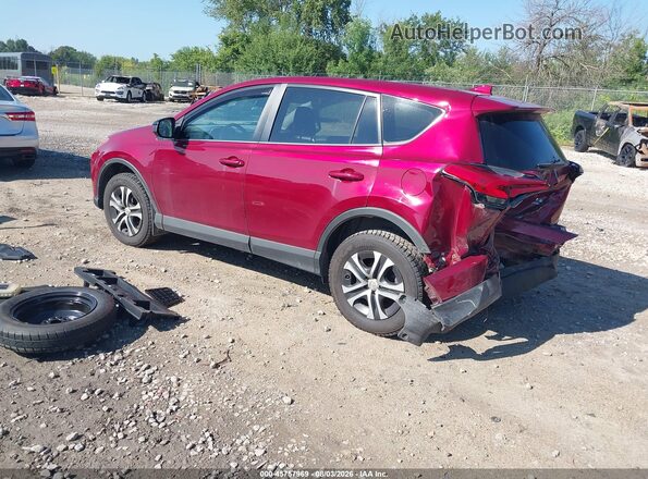 2T3BFREV6JW781202 2018 TOYOTA RAV4 Red Tył lewy