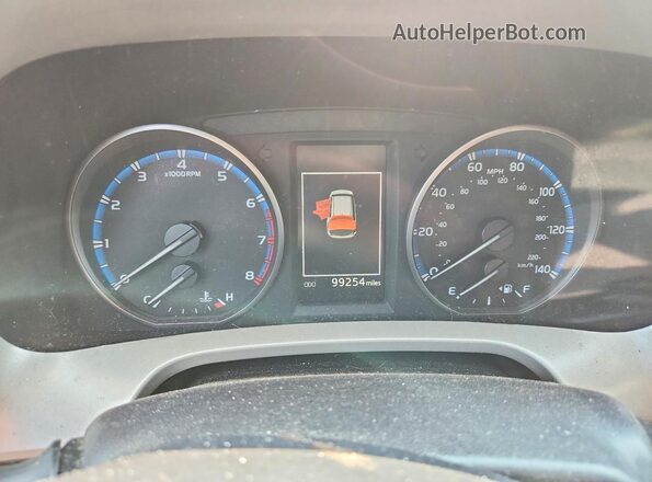 2T3BFREV6JW858151 2018 TOYOTA RAV4 Black Instrument cluster view