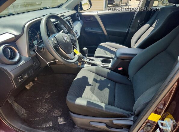 2T3BFREV7GW503692 2016 TOYOTA RAV4 Burgundy Front interior view