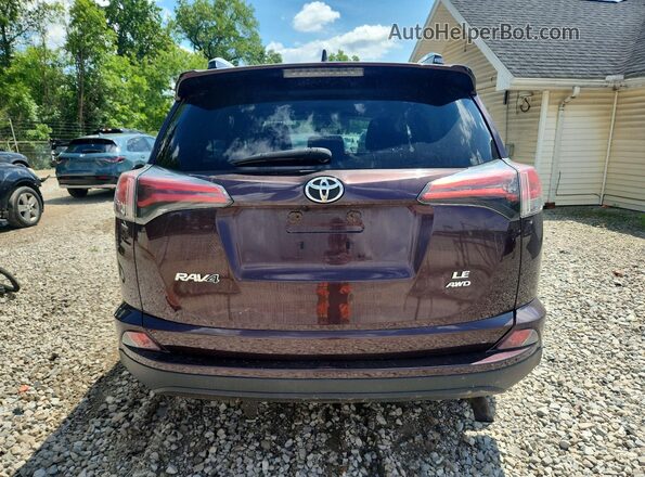 2T3BFREV7GW503692 2016 TOYOTA RAV4 Burgundy Rear view