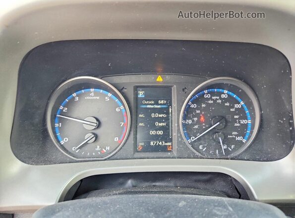 2T3BFREV7JW725950 2018 TOYOTA RAV4 Burgundy Instrument cluster view