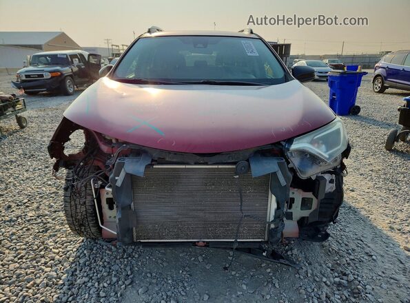 2T3BFREV7JW725950 2018 TOYOTA RAV4 Burgundy Front view