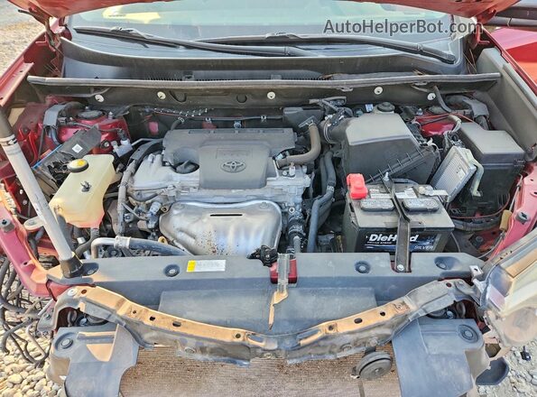 2T3BFREV7JW725950 2018 TOYOTA RAV4 Burgundy Engine compartment view