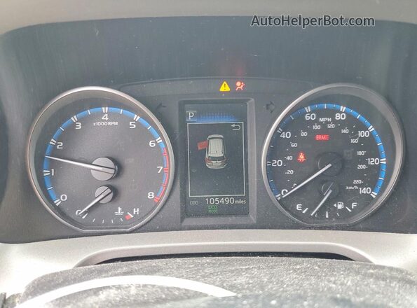 2T3BFREV7JW820587 2018 TOYOTA RAV4 Purple ხელსაწყოთა პანელის ხედი