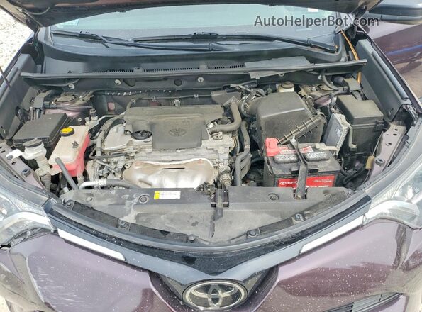 2T3BFREV7JW820587 2018 TOYOTA RAV4 Purple ძრავის განყოფილების ხედი