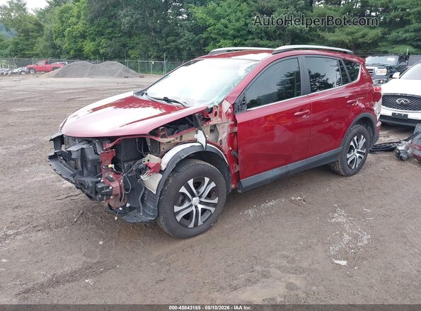 2T3BFREV9JW790671 2018 TOYOTA RAV4 Red წინა მარცხენა ხედი სამი მეოთხედიდან