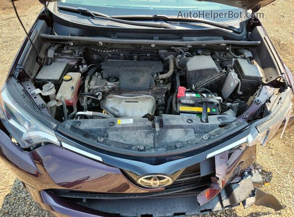 2T3BFREVXJW726543 2018 TOYOTA RAV4 Purple Engine compartment view