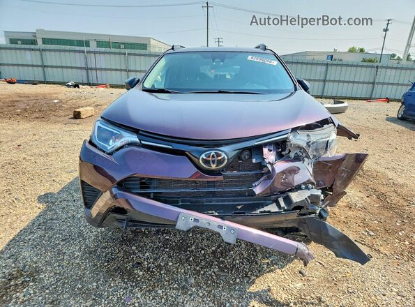 2T3BFREVXJW726543 2018 TOYOTA RAV4 Purple Front view