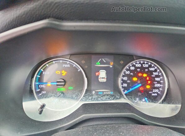 2T3BWRFV7KW008142 2019 TOYOTA RAV4 Gray ხელსაწყოთა პანელის ხედი
