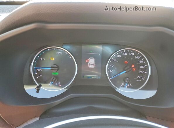 2T3BWRFV8MW123237 2021 TOYOTA RAV4 White Սարքավորումների վահանակի տեսք