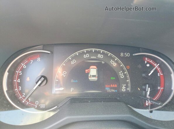 2T3C1RFV1RW325153 2024 TOYOTA RAV4 Red Սարքավորումների վահանակի տեսք