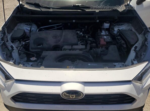 2T3C1RFV2KC015875 2019 TOYOTA RAV4 White Vista del compartimento del motor